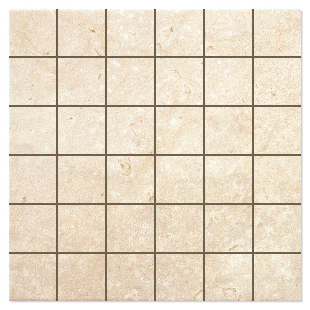 Mosaik Klinker Stenhamra Beige Matt 30x30 (5x5) cm